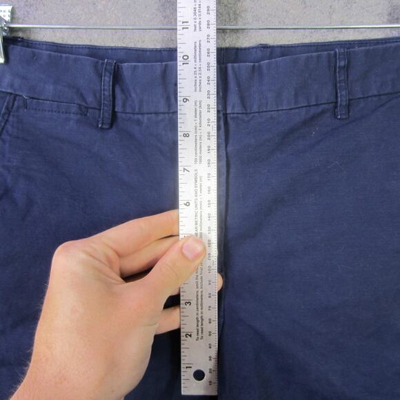 Gap Boyfriend Roll-Up Shorts Mens 6 Blue Khakis Casual Summer Chino Classic - Picture 4 of 8